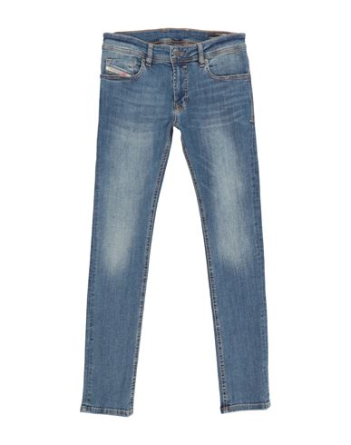 Diesel Toddler Boy Jeans Blue Size 6 Cotton, Elastane, Cow Leather In Blue