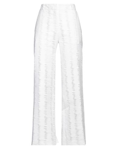 Cecilie Bahnsen Woman Pants White Size 4 Cotton, Polyamide In White