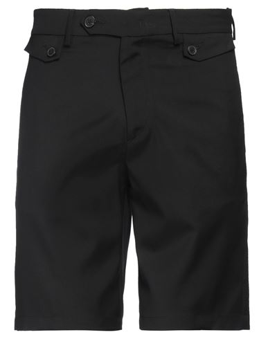 LOW BRAND LOW BRAND MAN SHORTS & BERMUDA SHORTS BLACK SIZE 40 VIRGIN WOOL