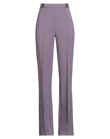 Elisabetta Franchi Woman Pants Mauve Size 10 Polyester, Elastane In Purple