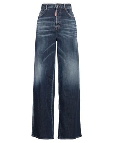 Dsquared2 Woman Jeans Blue Size 4 Cotton, Elastomultiester, Elastane In Blue