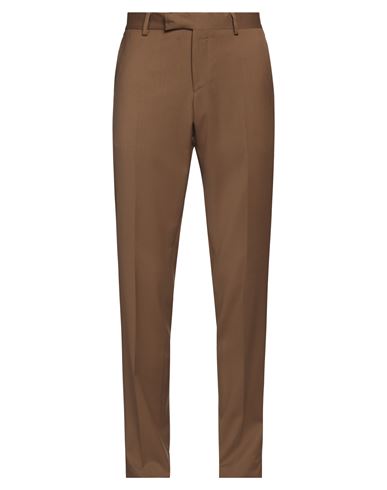 Lardini Slim-fit Virgin Wool-twill Trousers In Beige