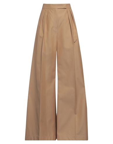 Max Mara Fagus High-rise Wool Wide-leg Pants In Beige