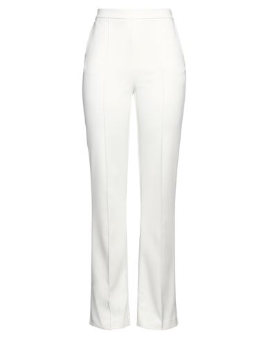 Elisabetta Franchi Woman Pants Ivory Size 10 Polyester, Elastane In White