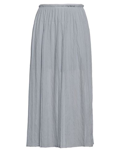 TELA TELA WOMAN MIDI SKIRT LIGHT GREY SIZE 8 POLYESTER 
