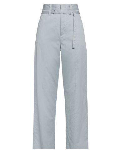 TELA TELA WOMAN PANTS GREY SIZE 10 COTTON, POLYAMIDE, LINEN 