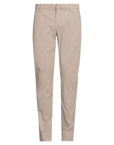 Dondup Man Pants Sand Size 35 Cotton, Elastane In Neutral
