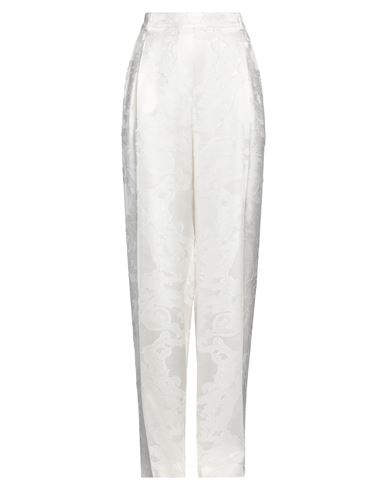 SEMICOUTURE SEMICOUTURE WOMAN PANTS WHITE SIZE 8 VISCOSE 