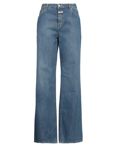 CLOSED CLOSED WOMAN JEANS BLUE SIZE 29 COTTON, RECYCLED COTTON 