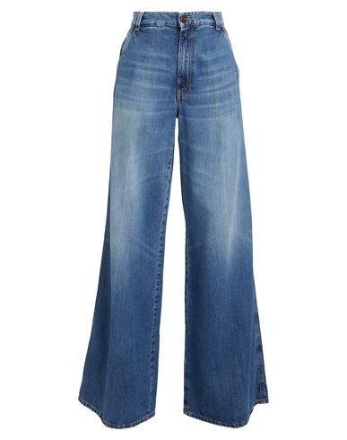 Pt Torino Woman Jeans Blue Size 31 Cotton, Lyocell In Blue