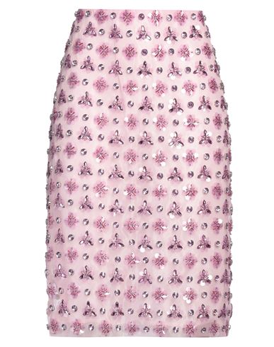 Des_phemmes Woman Midi Skirt Lilac Size 6 Polyester In Pink