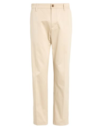 Versace Man Pants Beige Size 34 Cotton, Viscose, Polyester In Gray