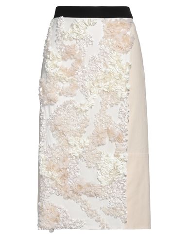 Falda midi Mujer Marfil 36 Mujer