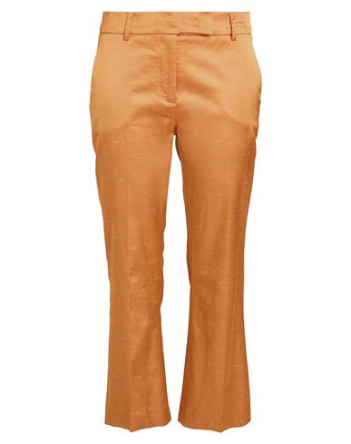 Via Masini 80 Woman Pants Orange Size 6 Viscose, Cotton, Silk, Elastane In Pattern