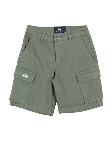 La Martina Toddler Boy Shorts & Bermuda Shorts Military Green Size 6 Cotton, Elastane In Green