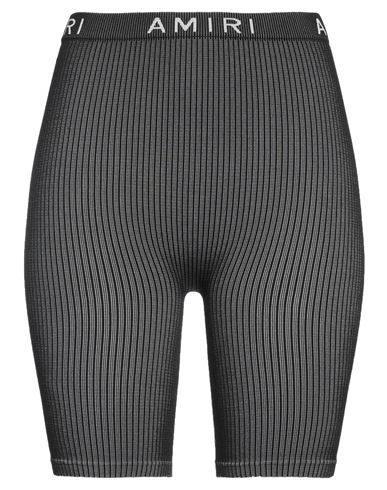 Amiri Woman Shorts & Bermuda Shorts Black Size S Polypropylene, Polyamide, Elastane In Black