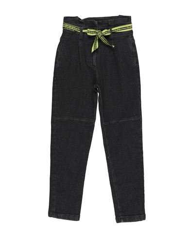 Gaudì Toddler Girl Jeans Black Size 6 Cotton, Elastane In Black
