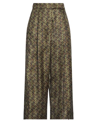 Max Mara Woman Pants Military Green Size 10 Silk