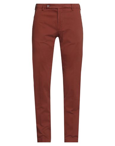 Berwich Man Pants Brown Size 38 Cotton, Elastane In Brown