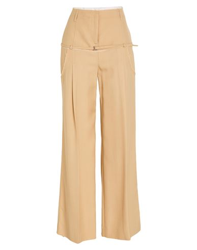 Jacquemus Woman Pants Beige Size 6 Viscose In Neutral