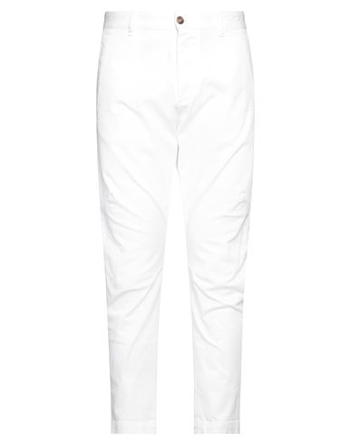 Dsquared2 Man Pants White Size 34 Cotton, Elastane