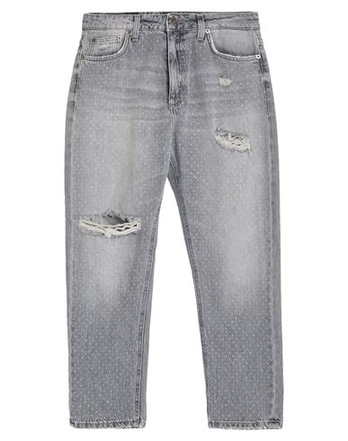 Dondup Woman Jeans Grey Size 28 Cotton In Multi