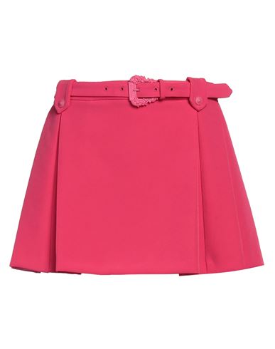 Versace Jeans Couture Woman Mini Skirt Fuchsia Size 6 Polyester, Elastane In Pink