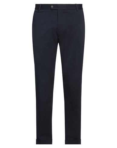 MESSAGERIE MESSAGERIE MAN PANTS MIDNIGHT BLUE SIZE 38 COTTON, ELASTANE 