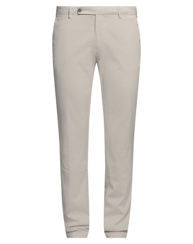 Berwich Man Pants Light Grey Size 38 Cotton, Silk, Elastane In Grey