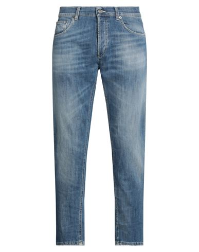 Dondup Man Jeans Blue Size 34 Cotton, Elastomultiester In Blue