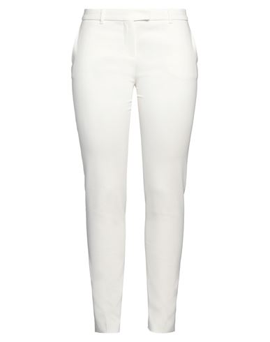 Max Mara Studio Woman Pants White Size 14 Cotton, Viscose, Elastane In White