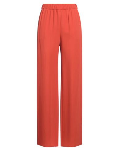 Valentino Garavani Woman Pants Rust Size 10 Silk In Red