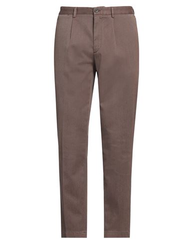 Devore Incipit Man Pants Brown Size 34 Cotton, Polyester, Elastane In Brown
