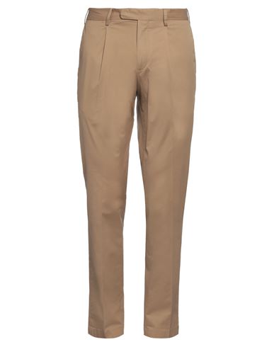 Devore Incipit Man Pants Camel Size 34 Cotton, Elastane In Beige