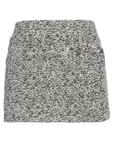 Iro Woman Mini Skirt Black Size 10 Cotton, Acrylic, Polyamide, Synthetic Fibers, Metallic Fiber In Multi