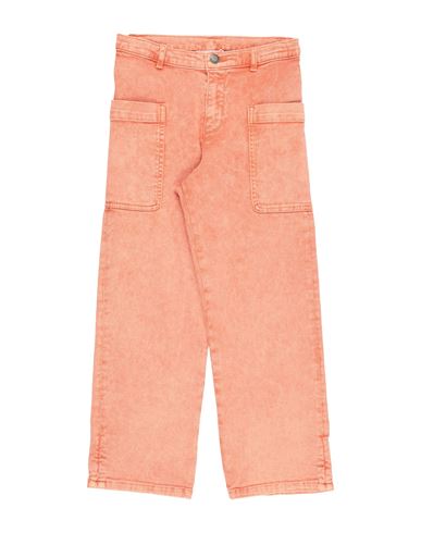 Bonpoint Toddler Girl Jeans Salmon Pink Size 6 Cotton, Elastane In Pink