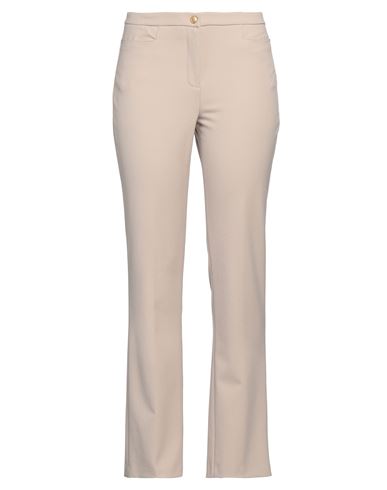Pamela Henson Woman Pants Beige Size 12 Polyester, Viscose, Elastane In Beige