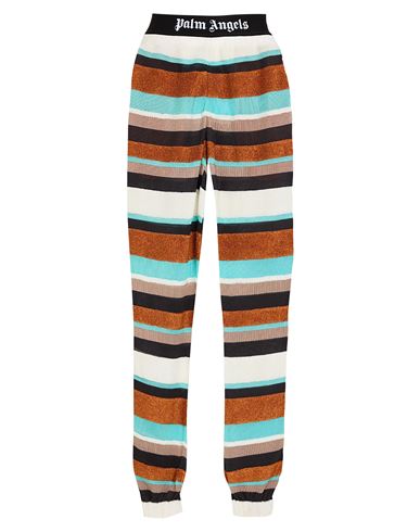 Palm Angels Woman Pants Rust Size L Acetate, Viscose, Metallic Fiber, Polyamide, Elastane In Red