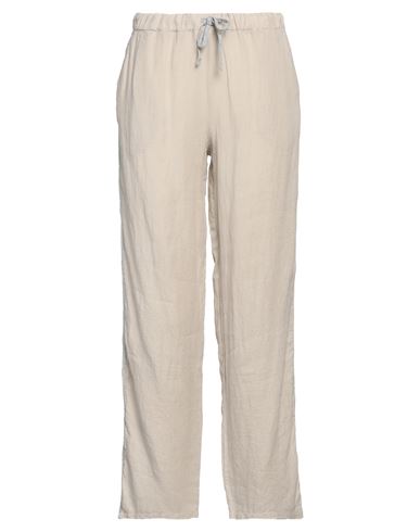 Rossopuro Woman Pants Beige Size Xxl Linen In Beige