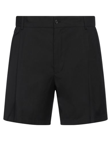Dolce & Gabbana Stretch Cotton Shorts With Dg Hardware In Black