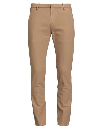Dondup Man Pants Camel Size 32 Cotton, Elastane In Sand