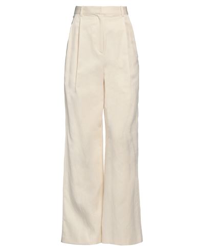 LOULOU STUDIO LOULOU STUDIO WOMAN PANTS CREAM SIZE XS COTTON, LINEN 