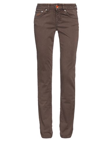 Jacob Cohёn Woman Pants Brown Size 26 Cotton, Elastane In Brown