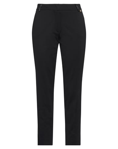 Manila Grace Woman Pants Black Size 8 Cotton, Nylon, Elastane In Black