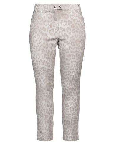 Seductive Woman Jeans Taupe Size 12 Cotton, Elastane In Grey