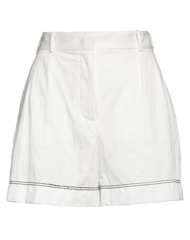Joseph Woman Shorts & Bermuda Shorts White Size 10 Cotton, Polyamide In White