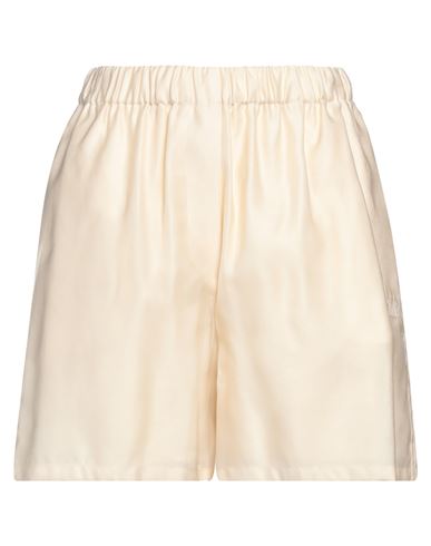 Max Mara Piadena High-rise Cotton Shorts In Beige