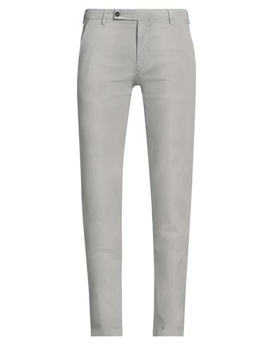 Berwich Man Pants Light Grey Size 38 Cotton, Silk, Elastane In Grey