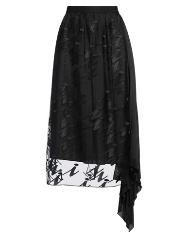 Iceberg Woman Midi Skirt Black Size 6 Polyester In Black