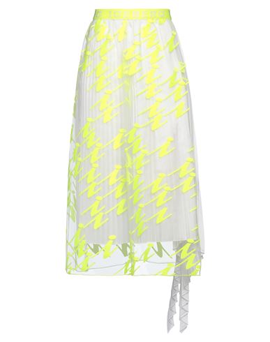 Iceberg Woman Midi Skirt Yellow Size 2 Polyester In Yellow